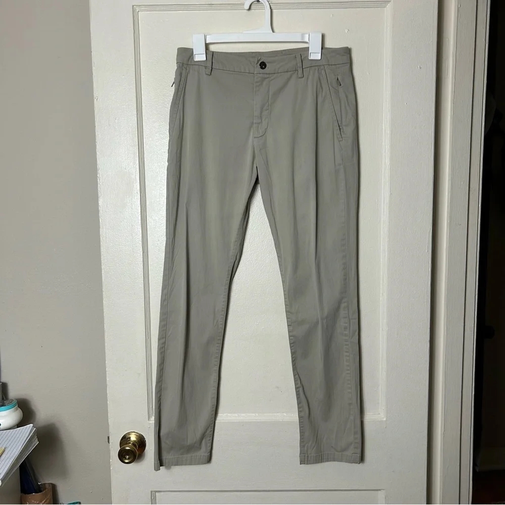 Birddogs tan chino performance stretch unlined pants men's 32 trouser